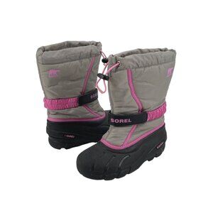 Sorel Kids' Gray and Pink Winter Boots